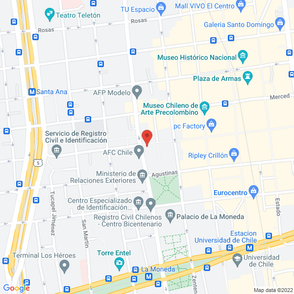 Map of J.R. Arquitectura-Diseno-Construccion Ltda.