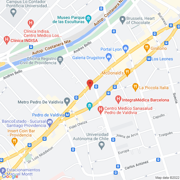 Map of Juan Valdez Café