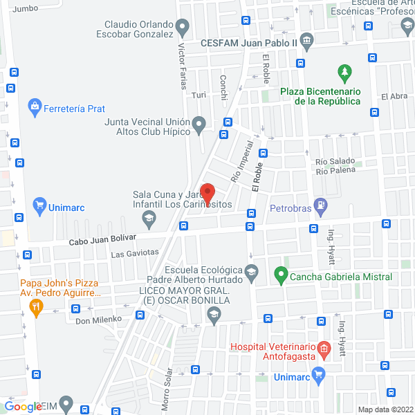 Map of Jardín Infantil y Sala Cuna Mi Pequeño Explorador