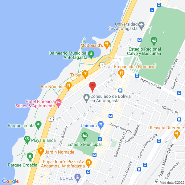 Map of Jardin Infantil Happy Train