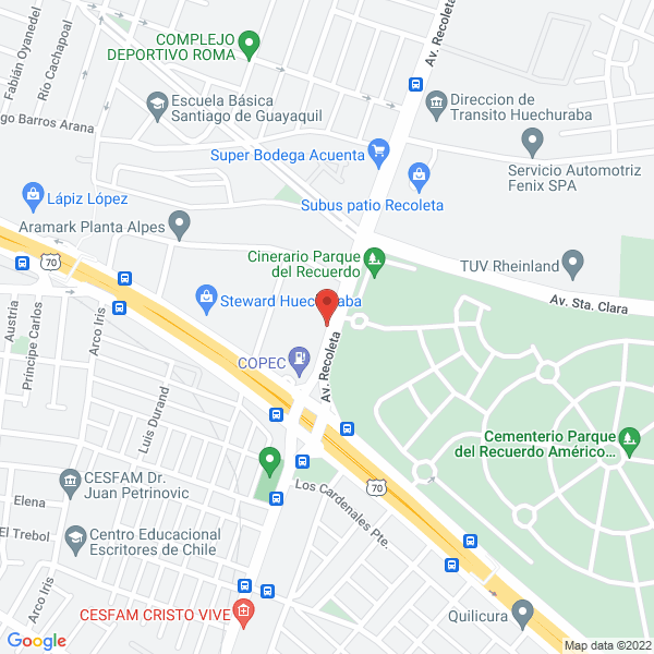 Map of J Behnke S A