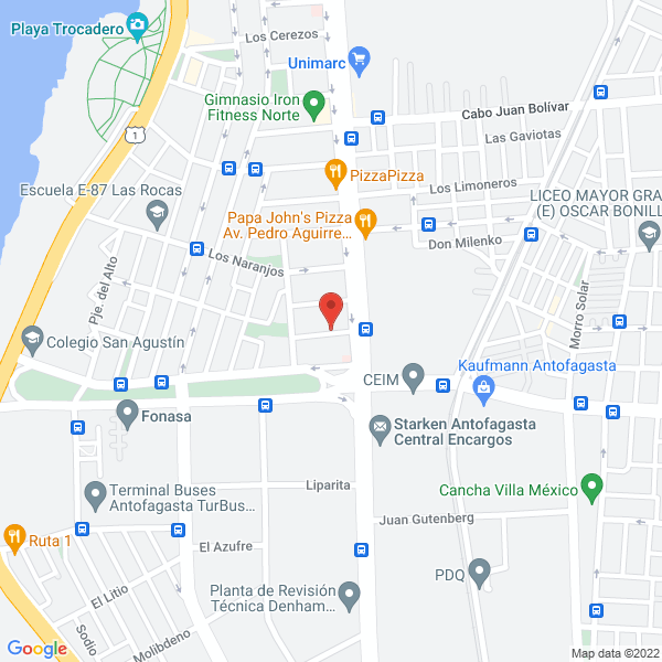 Map of JPG Chile