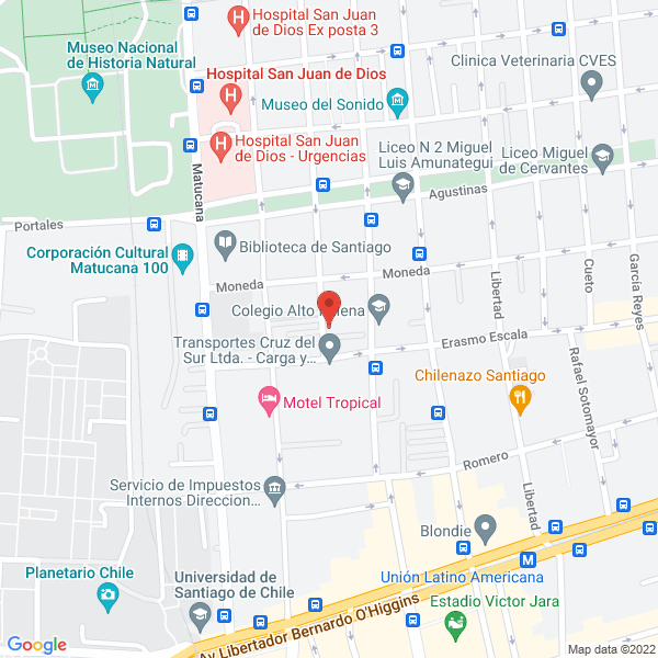 Map of Jorge Alejandro Carmona Otero