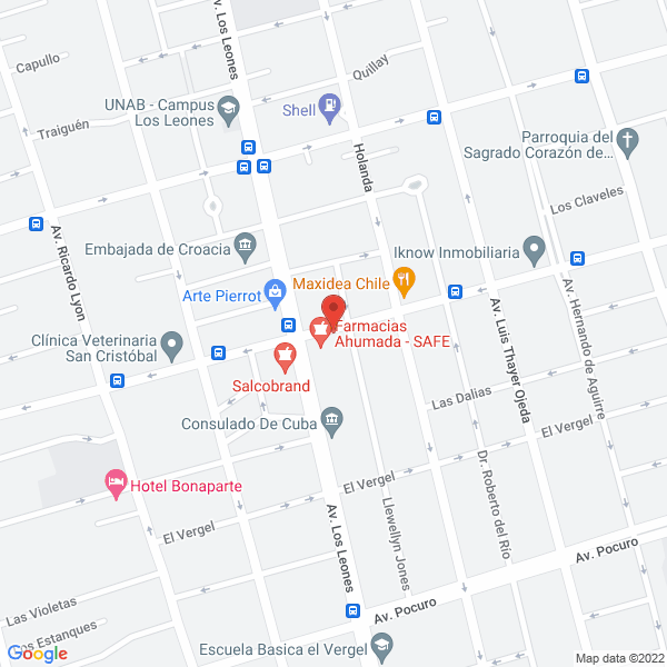 Map of Jardín Infantil y Sala Cuna Big House