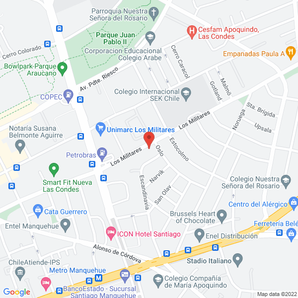 Map of Jardín Tutti Frutti