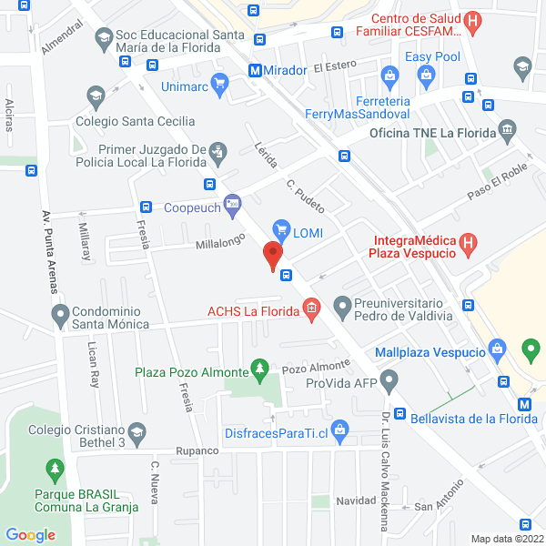 Map of Vida Senior