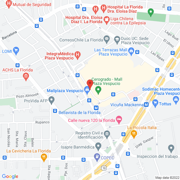 Map of 100% Fútbol