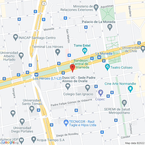 Map of Academia De Estudios Miraflores Recuperación 2x1