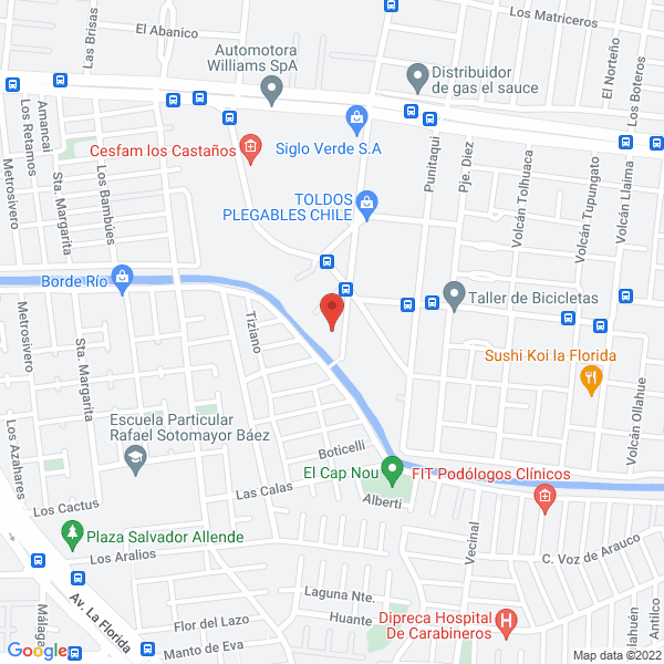 Map of Aridos Los Cerezos