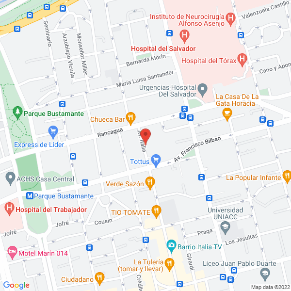 Map of Automotora Benard