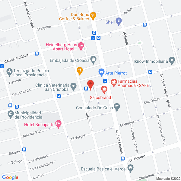 Map of Abix Eventos