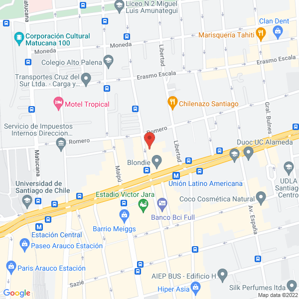 Map of Artículos de Repostería