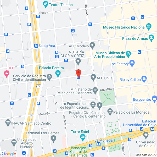 Map of Agencia de Aduana Pedro Fica y Cía. Ltda.