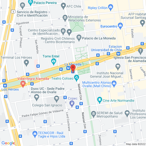 Map of Agencia de Aduanas Pefer Ltda.