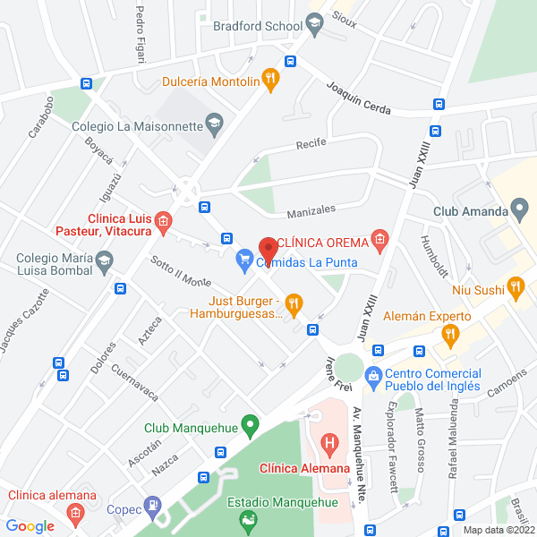 Map of Andesur S.A.