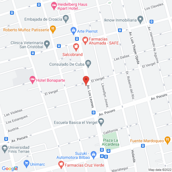 Map of Alcón Laboratorios