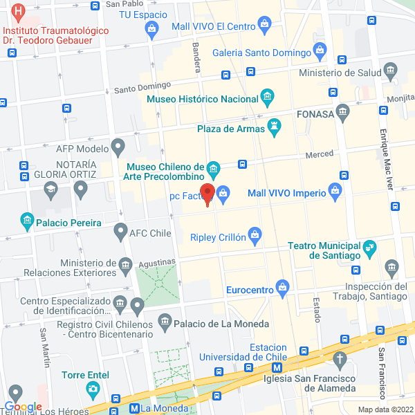 Map of Acuña Lizama Edmundo