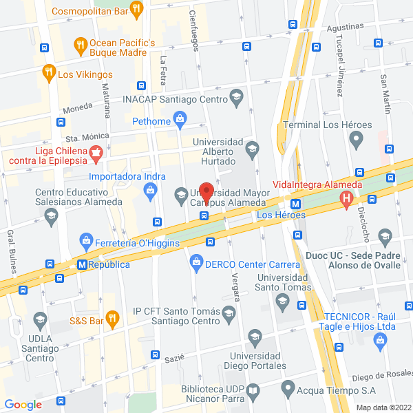 Map of Abastecedora de Repuestos Opel - Alameda
