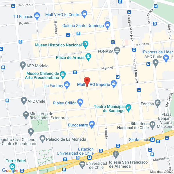 Map of Ahuesco Internacional S.A.