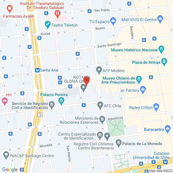 Map of Azufre Monte Urkabe Ltda.