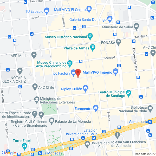Map of Aradón Propiedades