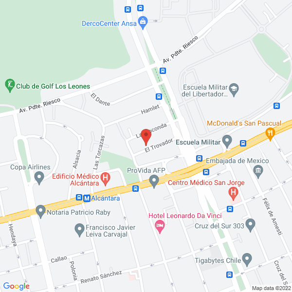 Map of Asesorías y Servicios Financieros El Golf Ltda.