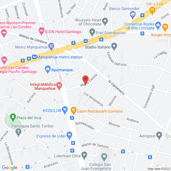 Map of Akros Ingeniería Ltda.