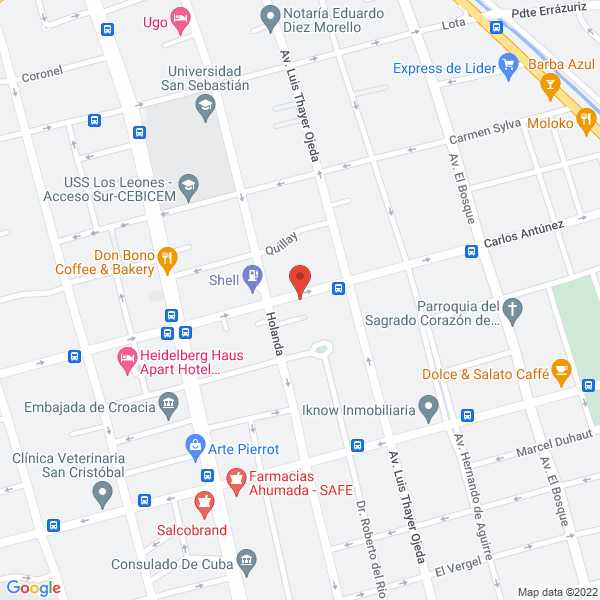 Map of Asesorías Profesionales Urbanas
