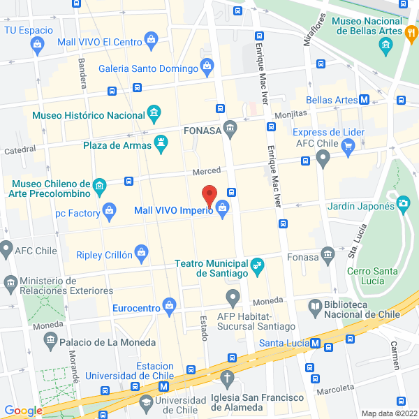 Map of Academia Edutecno