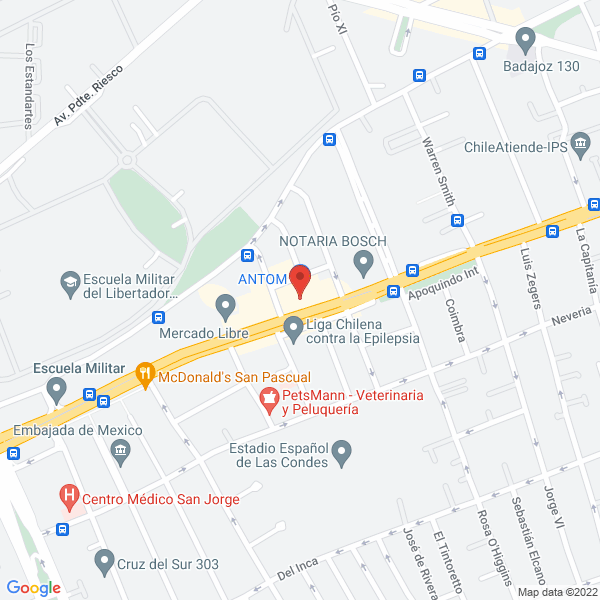 Map of Academia de Ballet Pauline Barroilhet