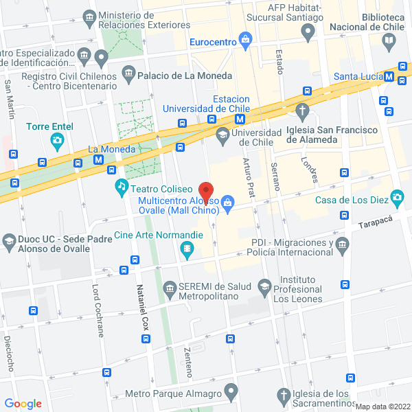 Map of Academia Profesional Alpha Music