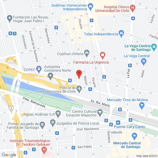Map of Automotora HL