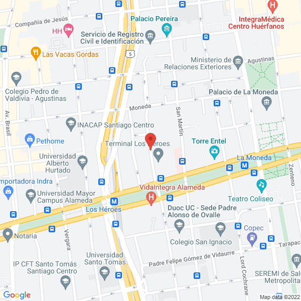 Map of Asyste Ltda.