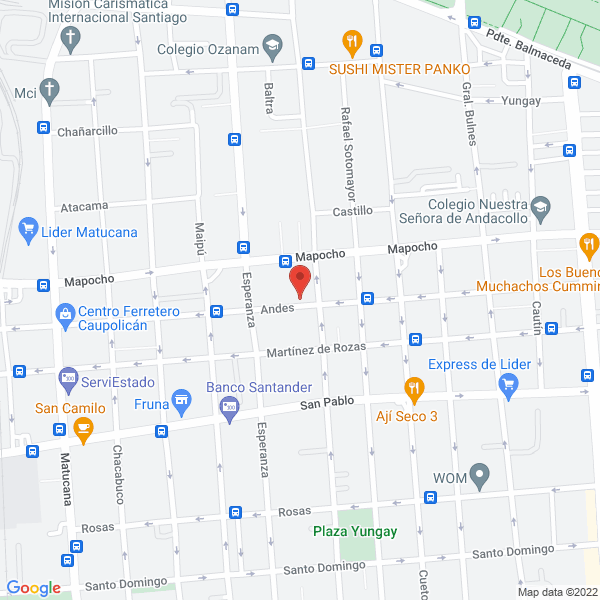 Map of Alimentos Preparados Reggi Ltda.