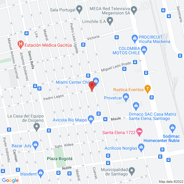 Map of Apablaza y Santelices Ltda.