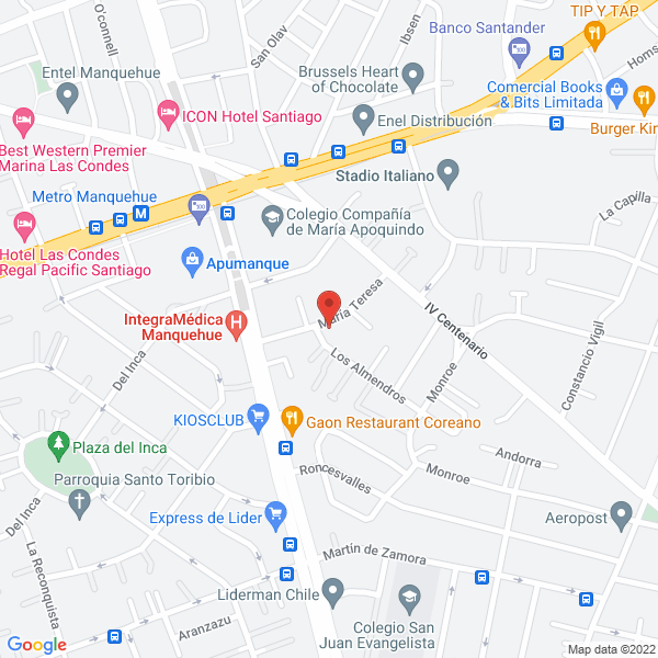 Map of Academia La Casa de los Jorda