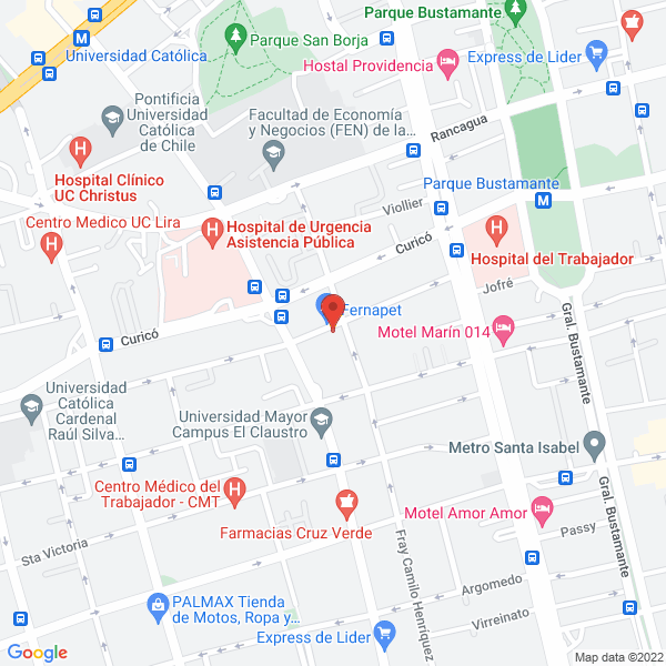Map of A.A. Sudameris Publicidad
