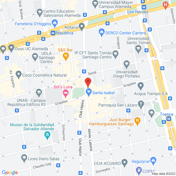 Map of Atención Médica Familiar a Domicilio