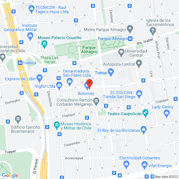 Map of Abastecedora y Comercializadora Kedocar Ltda.