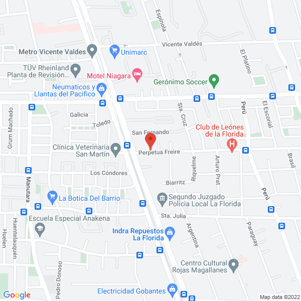 Map of Asfaltos Vergara S.A.