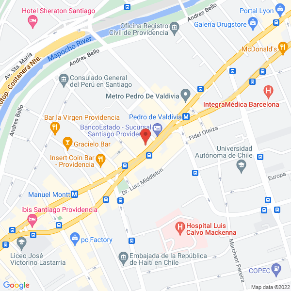 Map of Altue Impresores
