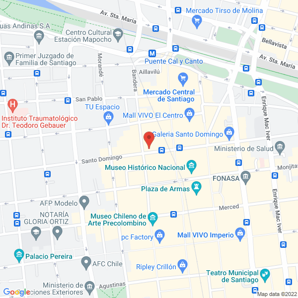 Map of Academia Paulina Diard
