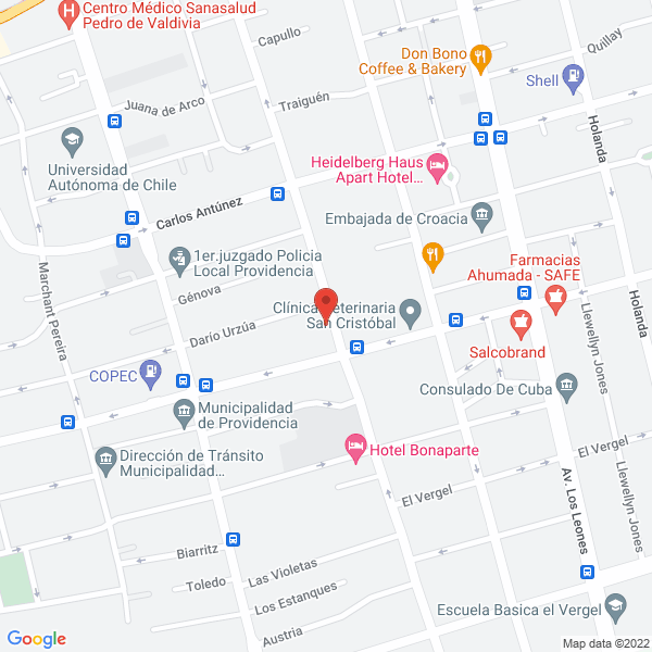 Map of Airlife Chile S.A.