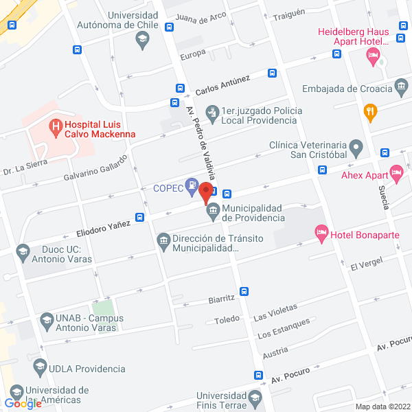 Map of A. Lavandería Lavaseco Castillo Ltda.