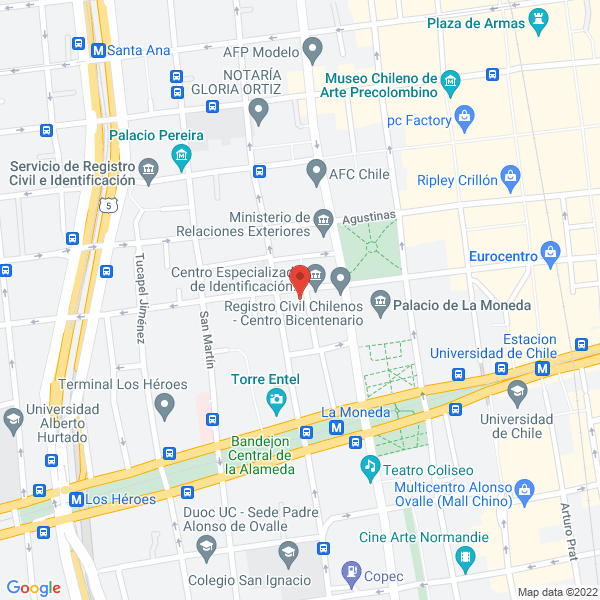 Map of Auto Escuela Santiago