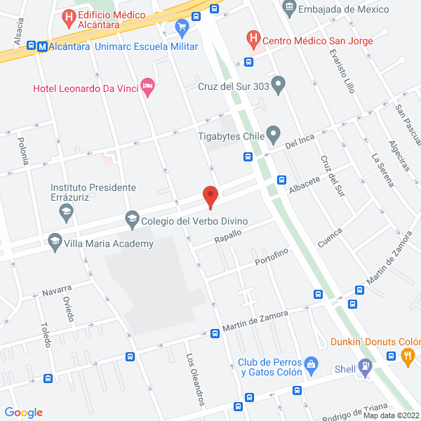 Map of Asesoría en Inv Yago Ltda.