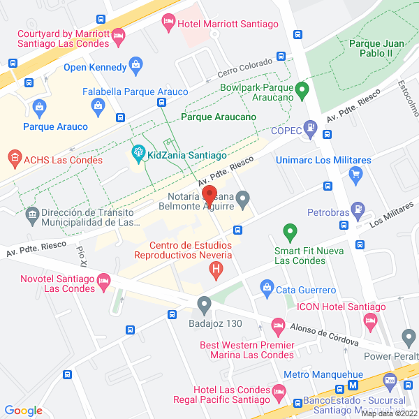 Map of Accenture Chile