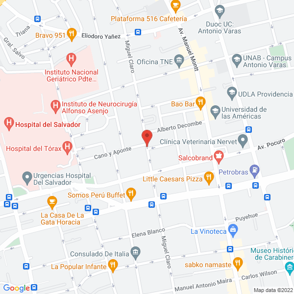 Map of Asesorías Prigan