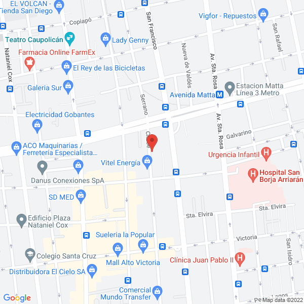 Map of Anillados Comercial T y C Ltda