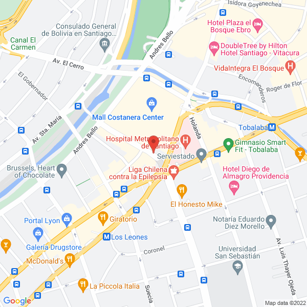 Map of Arriendo de Buses Tec.